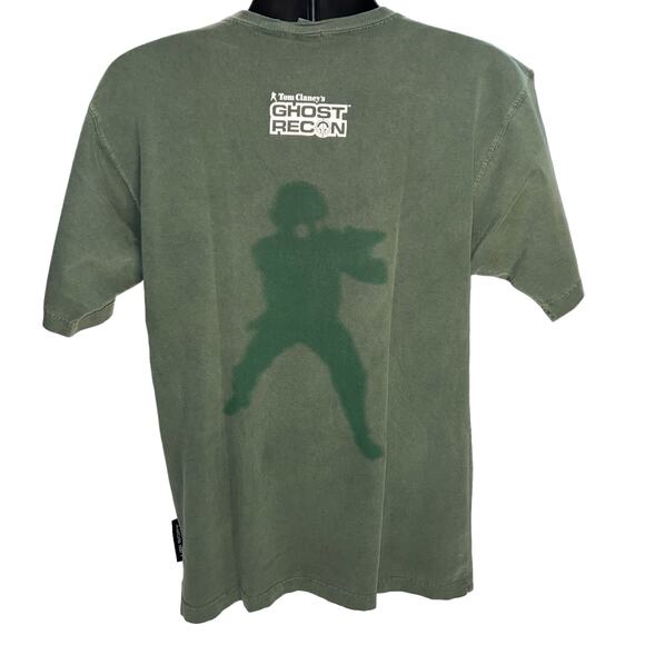 Vintage Tom Clancy’s Ghost Recon Ubisoft Military Green T-Shirt - Size M - Picture 3 of 16